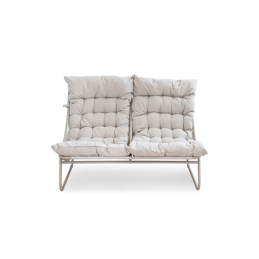Dryveta Auren 4-Piece Outdoor Sofa Set White Steel Frame