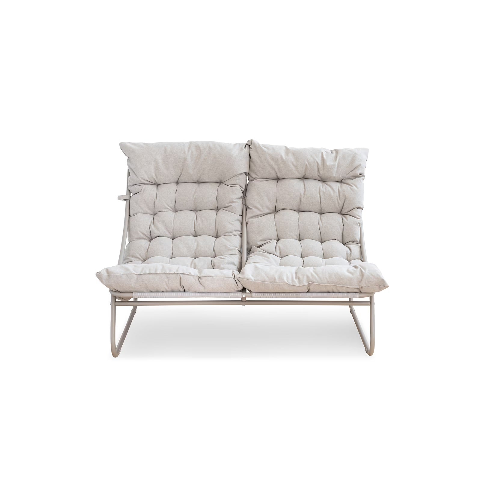Dryveta Auren 4-Piece Outdoor Sofa Set White Steel Frame