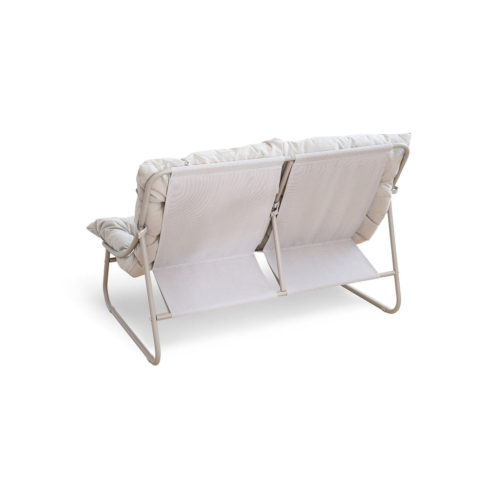 Dryveta Auren 4-Piece Outdoor Sofa Set White Steel Frame