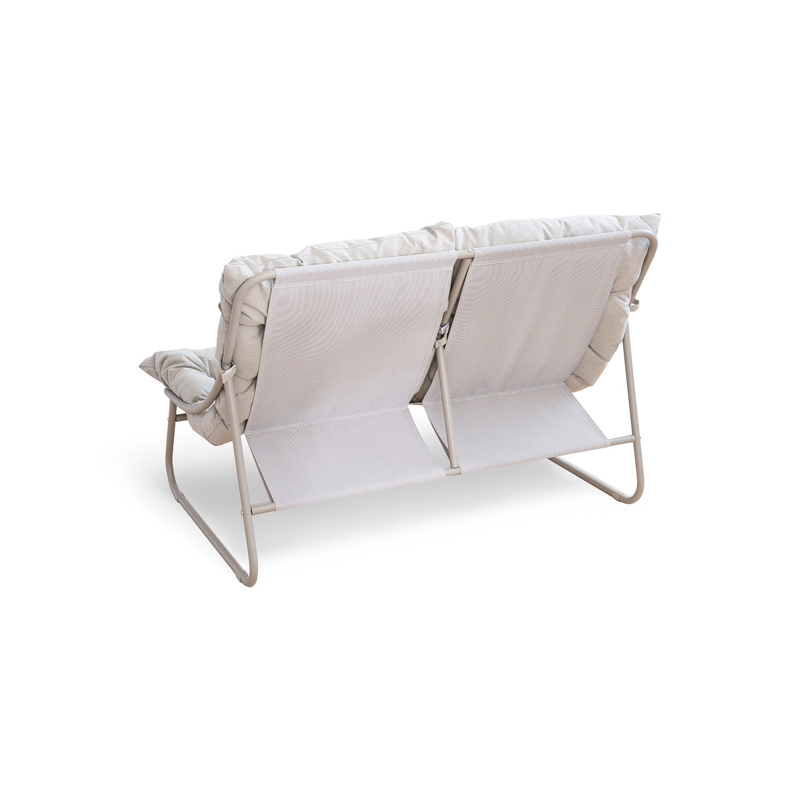 Dryveta Auren 4-Piece Outdoor Sofa Set White Steel Frame