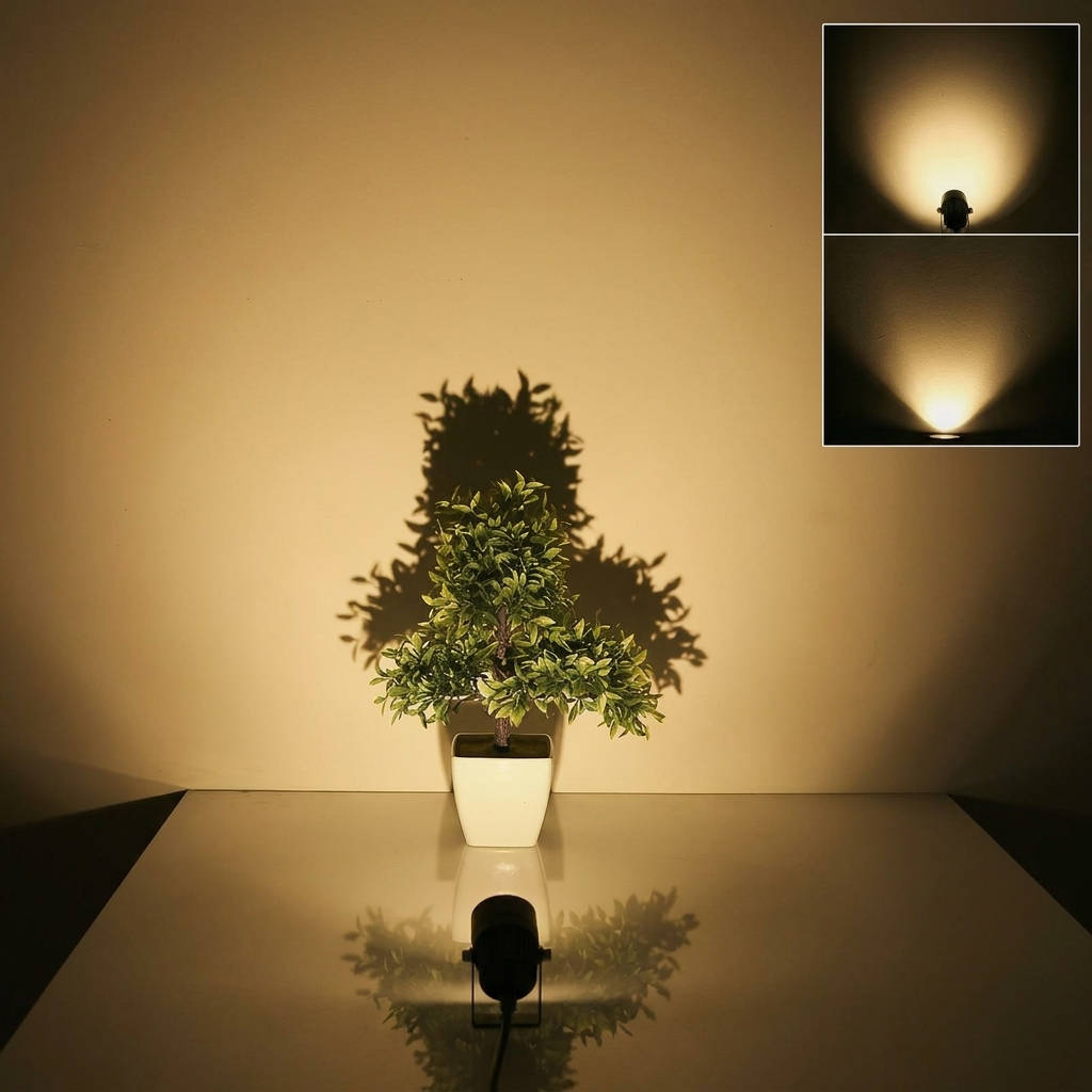 Dryveta 10-Pack LED Landscape Lights 12V 5W 3000K Outdoor Garden Spotlights IP65 Black
